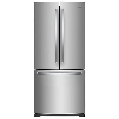 Réfrigérateur à deux portes avec éclairage DEL de 30 po et 19,7 pi³ de Whirlpool (WRF560SFHZ) - Inox