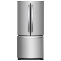 Réfrigérateur à deux portes avec éclairage DEL de 30 po et 19,7 pi³ de Whirlpool (WRF560SFHZ) - Inox