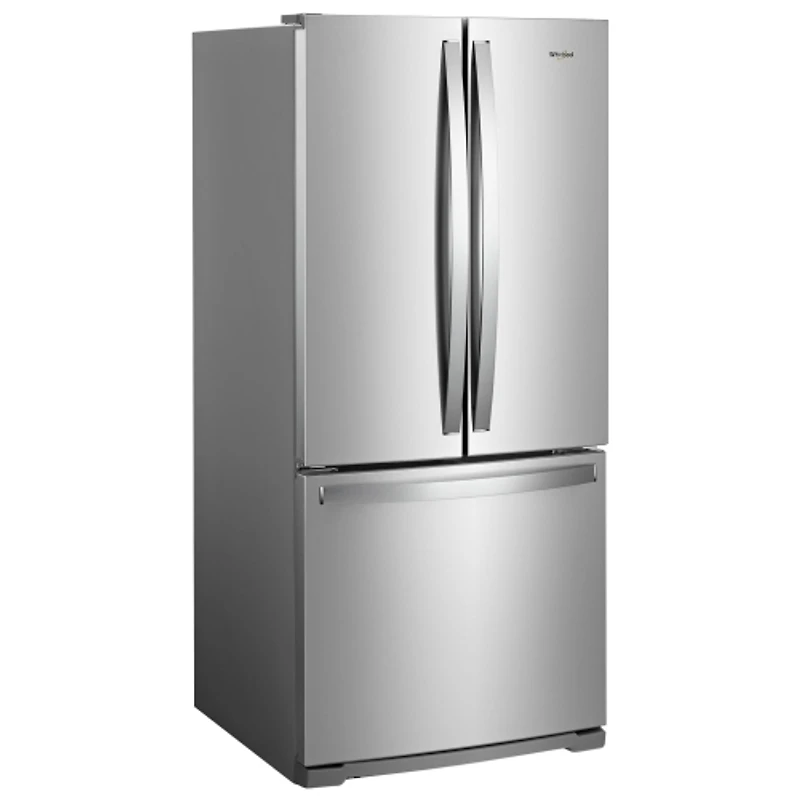 Réfrigérateur à deux portes avec éclairage DEL de 30 po et 19,7 pi³ de Whirlpool (WRF560SFHZ) - Inox