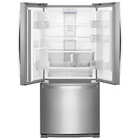 Réfrigérateur à deux portes avec éclairage DEL de 30 po et 19,7 pi³ de Whirlpool (WRF560SFHZ) - Inox