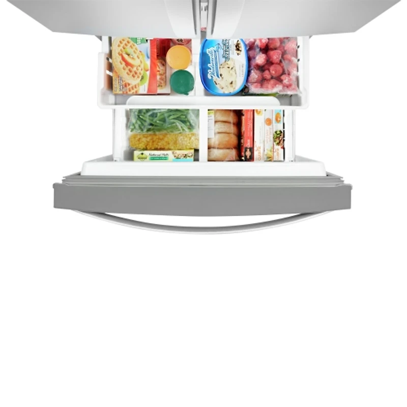 Réfrigérateur à deux portes avec éclairage DEL de 30 po et 19,7 pi³ de Whirlpool (WRF560SFHZ) - Inox