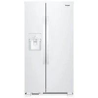 Whirlpool 36" 24.5 Cu. Ft. Side-By-Side Refrigerator w/ Ice Dispenser (WRS325SDHW) - White