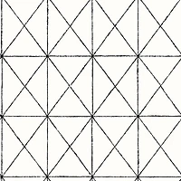 Papier peint Geometric Intersection d'A-Street Prints - Noir