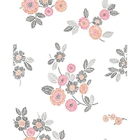 A-Street Prints Solstice Malaga Floral Wallpaper - Pink
