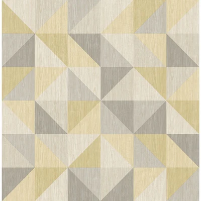 Papier peint à motifs géométriques A-Street - Jaune