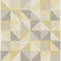 Papier peint à motifs géométriques A-Street - Jaune
