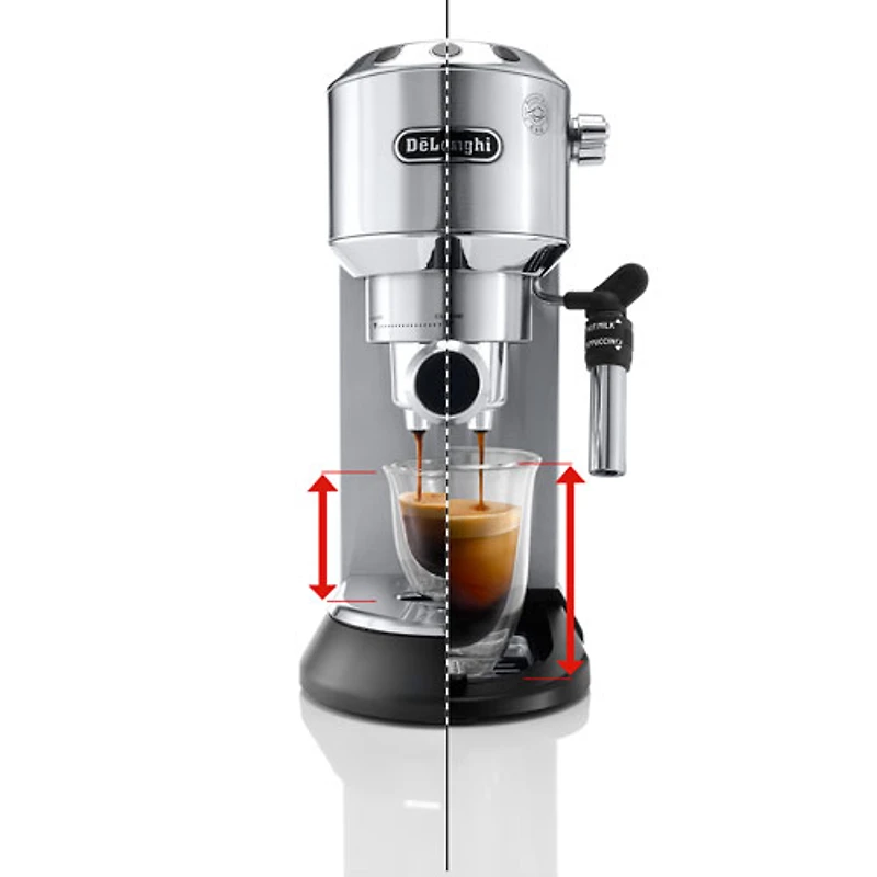 De'Longhi Dedica DeLuxe Manual Espresso Machine - Silver