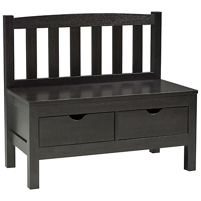Contemporary Storage Bench - Espresso