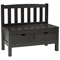 Contemporary Storage Bench - Espresso