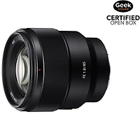 Open Box - Sony E-Mount Full-Frame FE 85mm f/1.8 Portrait Prime Lens