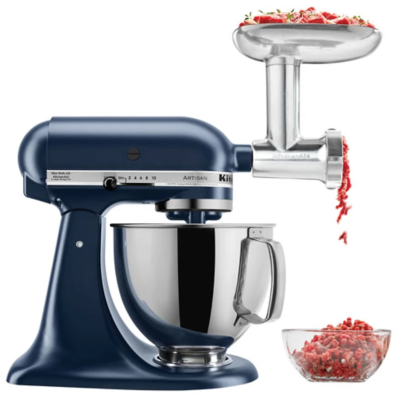 Batteur sur socle à tête inclinable Artisan de KitchenAid - 5 pte - 325 W - Bleu encre