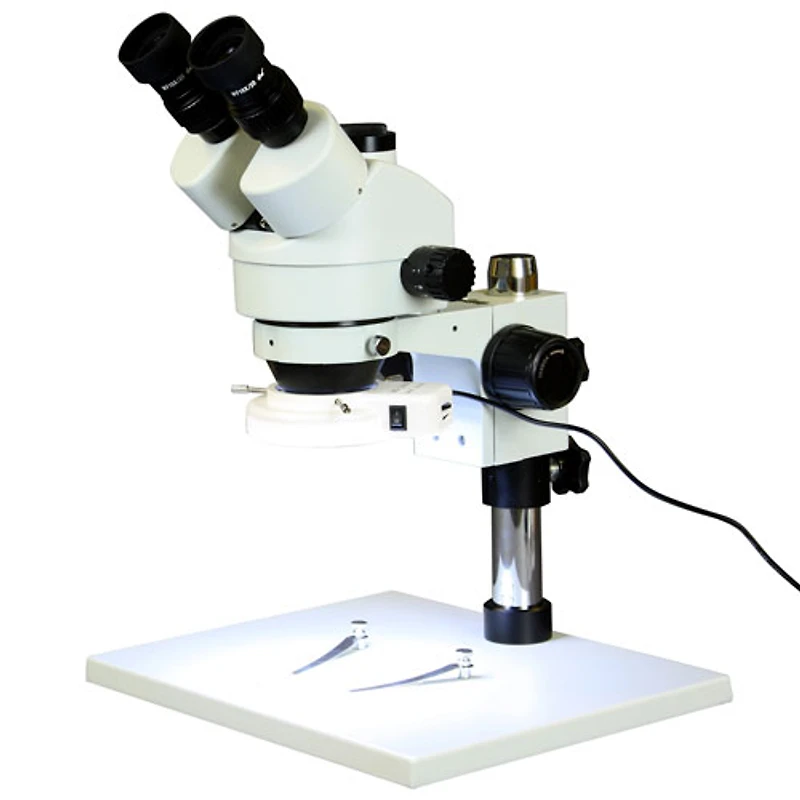Walter Products 3.5x - 90x Trinocular Stereo Microscope with 144-LED Ring Light (WP-1AFZ-IFR07-5N)
