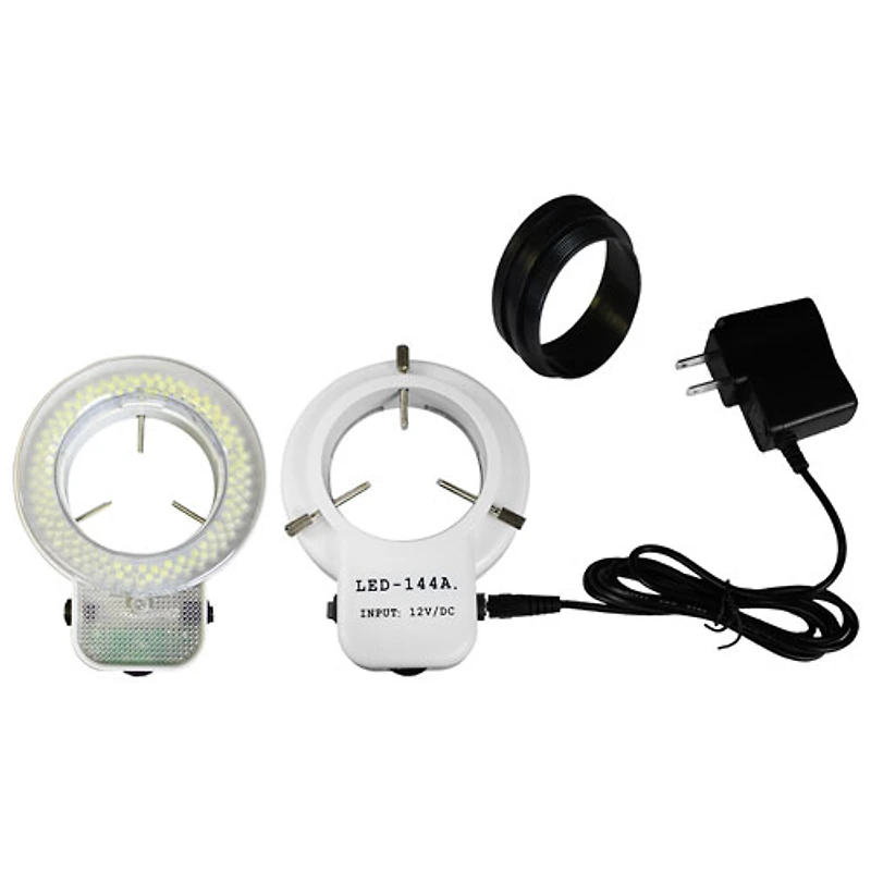 Walter Products 7x - 45x Binocular Stereo Microscope with 144-LED Ring Light (WP-1E-IFR07)