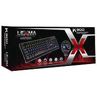 Clavier de jeu mécanique rétroéclairé Blue Switch K900 de Lexma