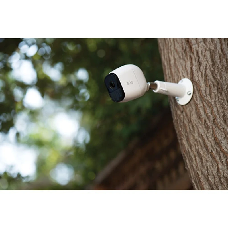 Caméra de surveillance supplémentaire sans fil HD 1080p intérieure/extérieure Arlo Pro 2 - Blanc
