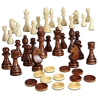 Jeu de dames et d'échecs en bois Prodigy