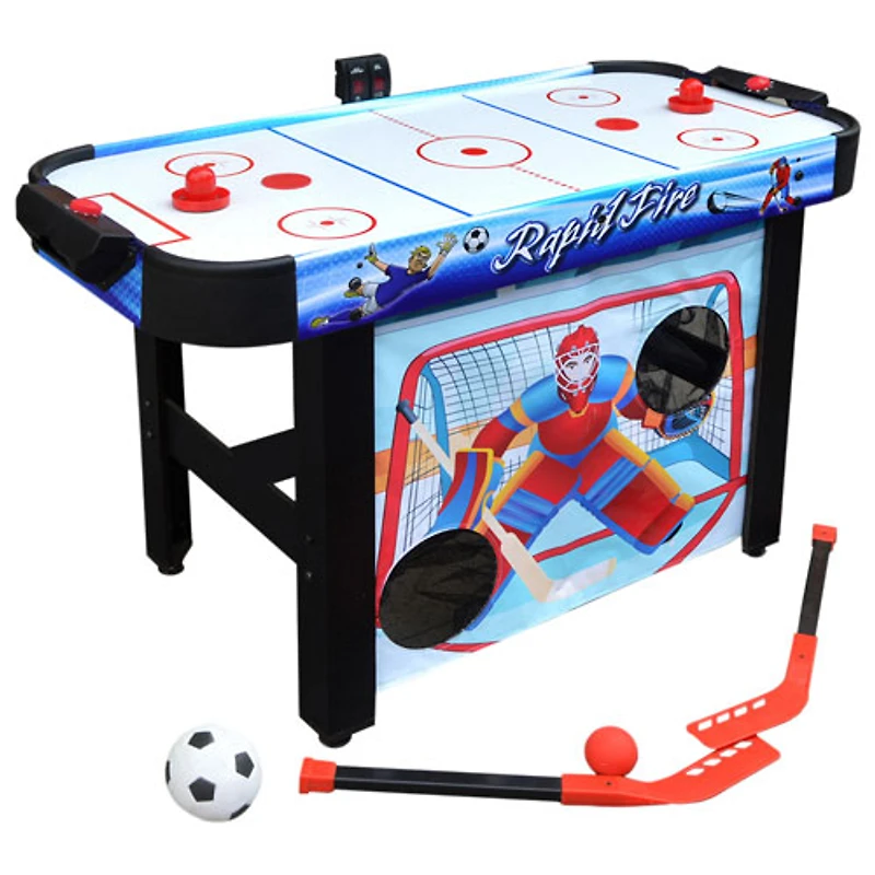 Table de hockey pneumatique multijeu 3-en-1 de 42 po Rapid Fire de Hathaway (BG1157M)