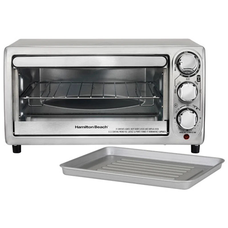 Four grille-pain à 4 tranches de Hamilton Beach - 0,39 pi³/11 L - Acier inoxydable