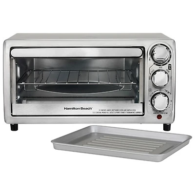 Four grille-pain à 4 tranches de Hamilton Beach - 0,39 pi³/11 L - Acier inoxydable