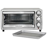 Four grille-pain à 4 tranches de Hamilton Beach - 0,39 pi³/11 L - Acier inoxydable