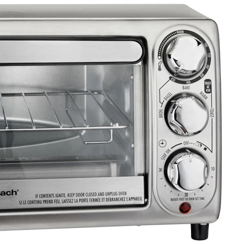 Four grille-pain à 4 tranches de Hamilton Beach - 0,39 pi³/11 L - Acier inoxydable