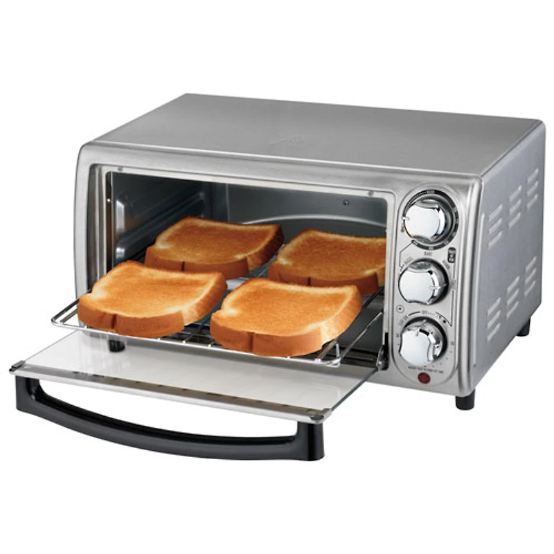 Four grille-pain à 4 tranches de Hamilton Beach - 0,39 pi³/11 L - Acier inoxydable