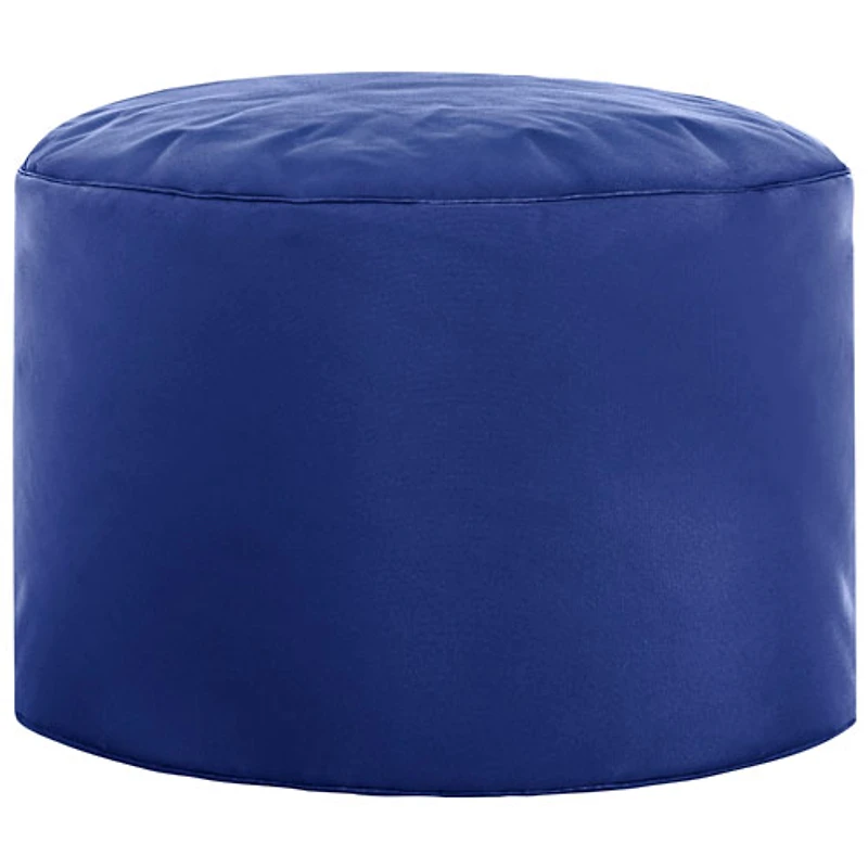 Dotcom Brava Contemporary Polyester Pouf - Royal Blue
