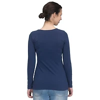 Modern Eternity Charlotte Maternity Nursing Top - Small - Navy