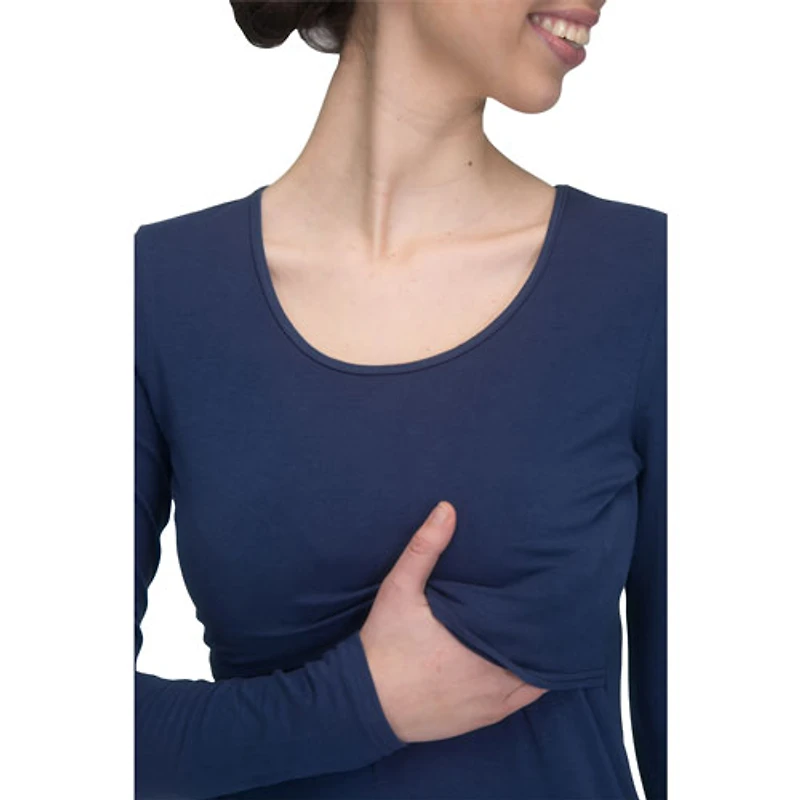 Modern Eternity Charlotte Maternity Nursing Top - Small - Navy