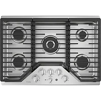 GE Profile 30" 5-Burner Gas Cooktop (PGP9030SLSS) - Stainless Steel