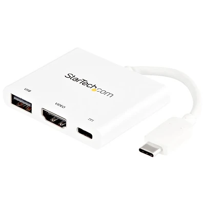 Startech USB-C To 4K HDMI and USB-A Adapter with Power Delivery (CDP2HDUACPW)