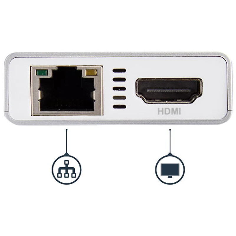 Startech USB-C to HDMI/Ethernet/USB 3.0/USB-C Adapter with Power Delivery 2.0 (DKT30CHPDW)