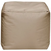 Cube Brava Contemporary Bean Bag Chair - Khaki