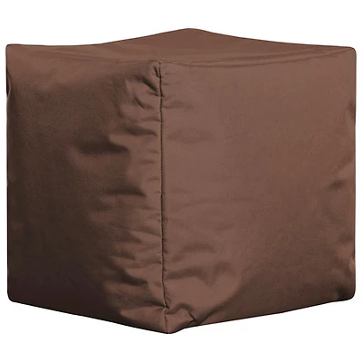 Fauteuil poire contemporain Cube Brava - Brun