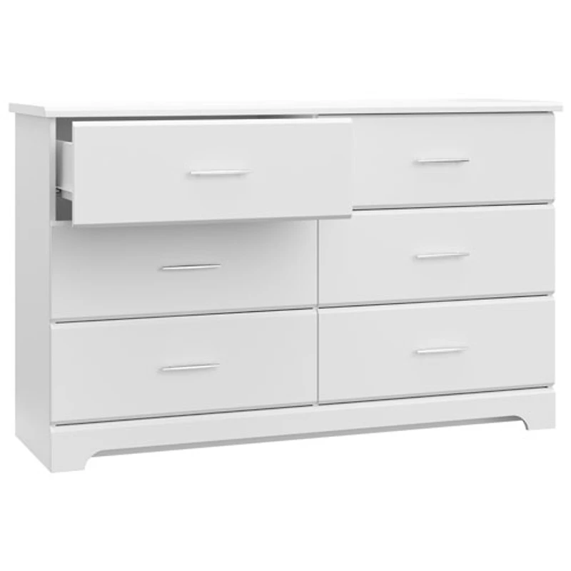 Commode à 6 tiroirs Brookside de Storkcraft - Blanc