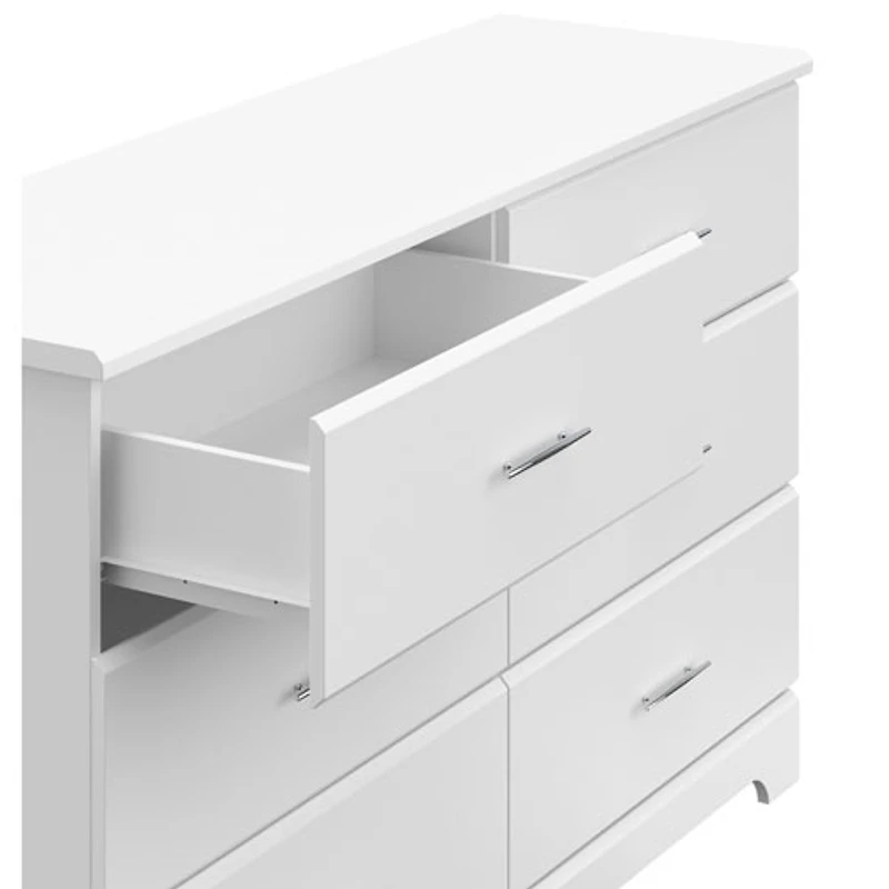 Commode à 6 tiroirs Brookside de Storkcraft - Blanc