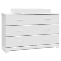 Commode à 6 tiroirs Brookside de Storkcraft - Blanc