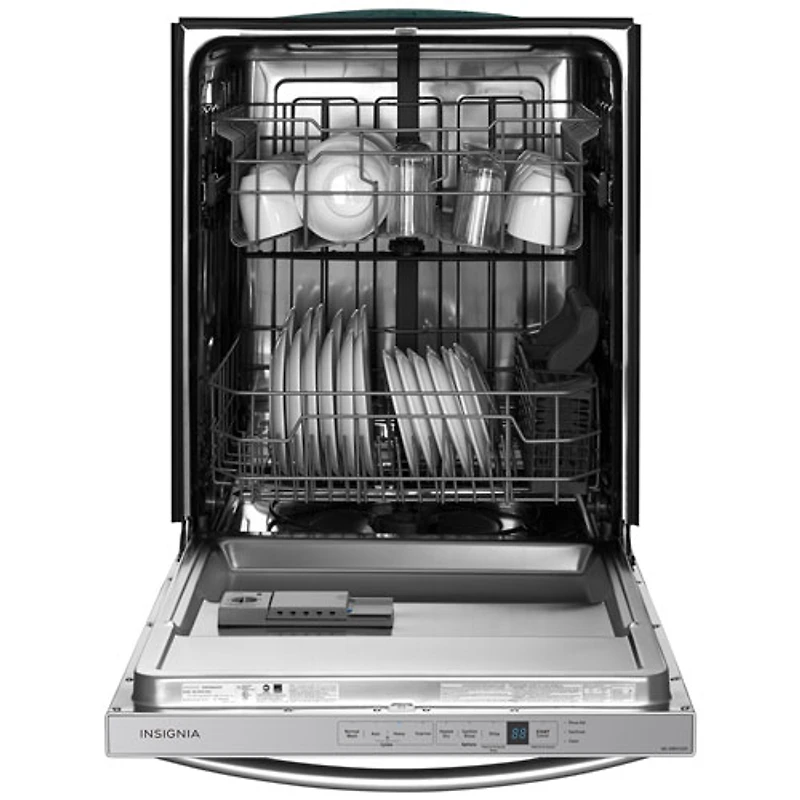 Insignia 24" 51dB Built-In Dishwasher w/ Stainless Steel Tub (NS-DWH1SS9) - Stainless - Only at Best Buy