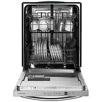 Insignia 24" 51dB Built-In Dishwasher w/ Stainless Steel Tub (NS-DWH1SS9) - Stainless - Only at Best Buy