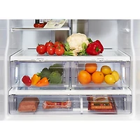 Réfrigérateur 2 portes 20,8 pi³ 30 po avec distributeur glaçons Profile de GE (PNE21NMLKES)-Ardoise