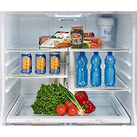 Réfrigérateur 2 portes 20,8 pi³ 30 po avec distributeur glaçons Profile de GE (PNE21NMLKES)-Ardoise