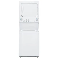 GE 4.4 Cu. Ft. Gas Washer & 4.4 Cu. Ft. Dryer Laundry Centre (GUD24GSSMWW) - White