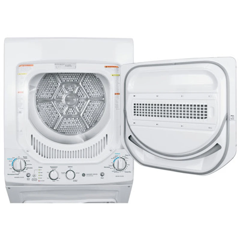 GE 4.4 Cu. Ft. Gas Washer & 4.4 Cu. Ft. Dryer Laundry Centre (GUD24GSSMWW) - White