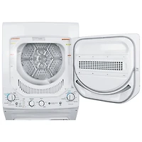 GE 4.4 Cu. Ft. Gas Washer & 4.4 Cu. Ft. Dryer Laundry Centre (GUD24GSSMWW) - White