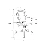Monarch Polyester Office Chair - Black