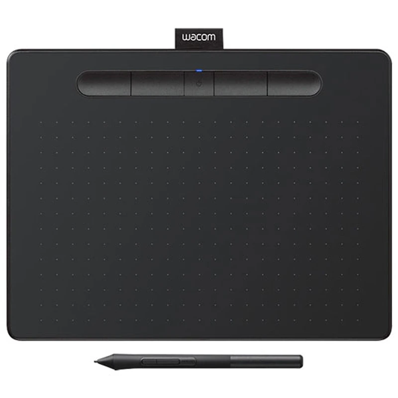 Wacom Intuos 8.5" x 5.3" Graphic Tablet with Stylus (CTL6100WLK0) - Black