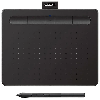 Wacom Intuos 6.0" x 3.7" Graphic Tablet with Stylus (CTL4100WLK0) - Black