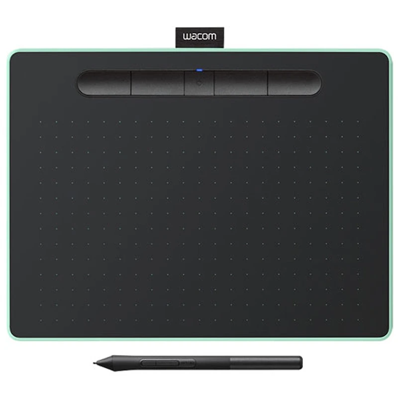 Wacom Intuos 8.5" x 5.3" Graphic Tablet with Stylus (CTL6100WLE0) - Green