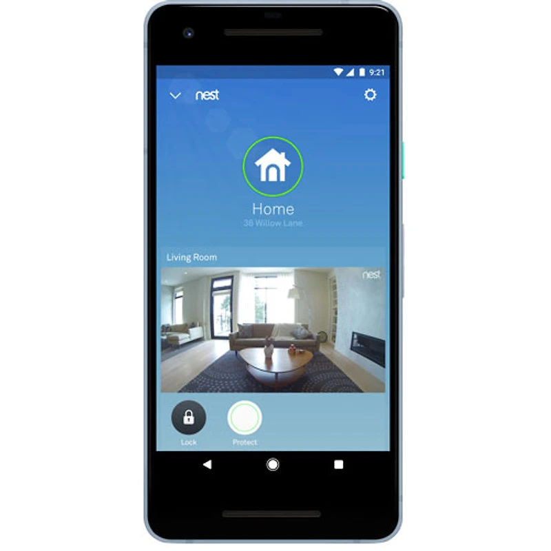 Serrure intelligente Wi-Fi Nest de Google x Yale - Nickel satiné