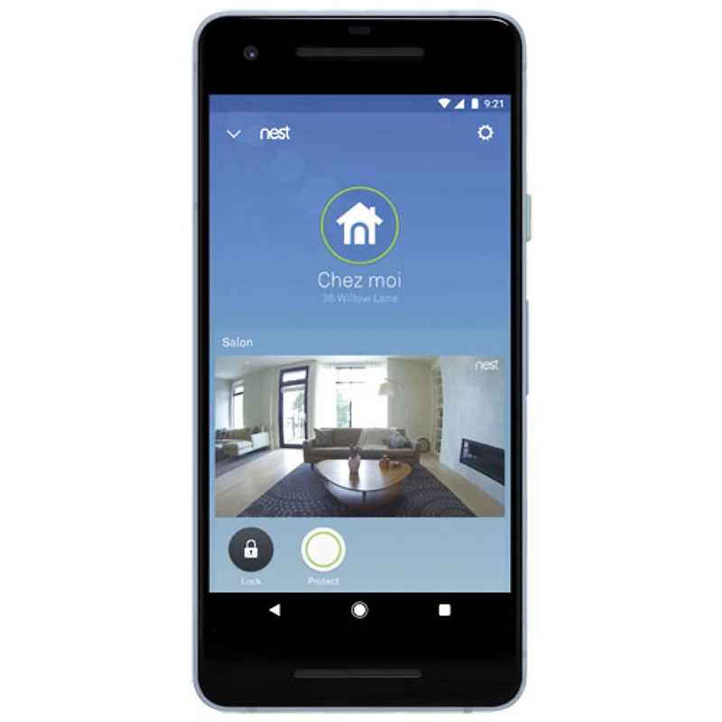 Serrure intelligente Wi-Fi Nest de Google x Yale - Nickel satiné